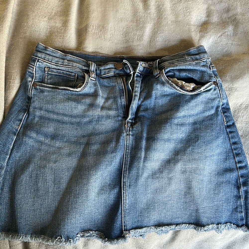 Jean mini skirt